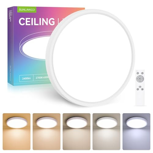 Flush Mount 12 Inch LED Ceiling Light Fixture