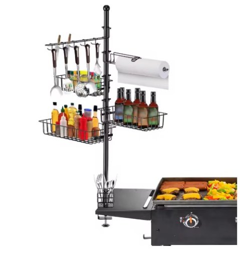 Versatile Griddle Caddy with Paper Towel Holder and Storage