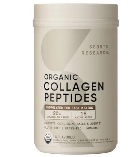 Sports Research Organic Collagen Peptides, 1.5 Lbs.