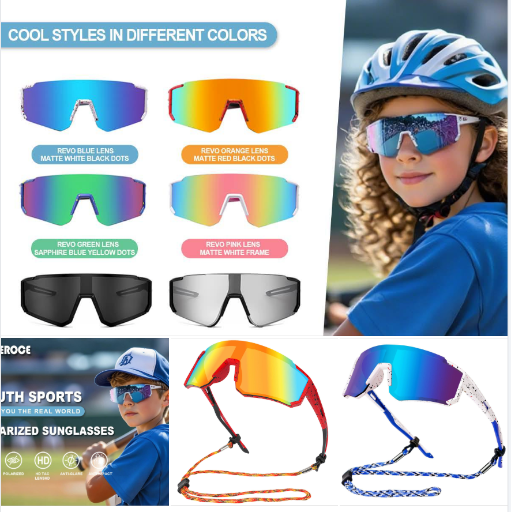 Polarized Sunglasses with UV Protection for Kids & Teens