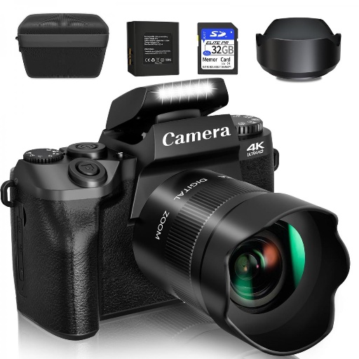 Kentfaith 4K 64MP Digital Camera Set