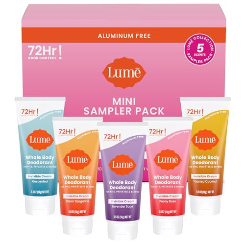 Lume Whole Body Deodorant Mini Sampler Pack