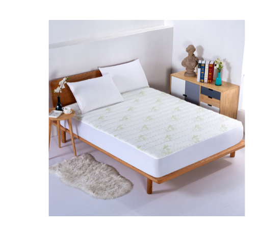 Aloe Vera Hypoallergenic Bamboo Mattress Pad