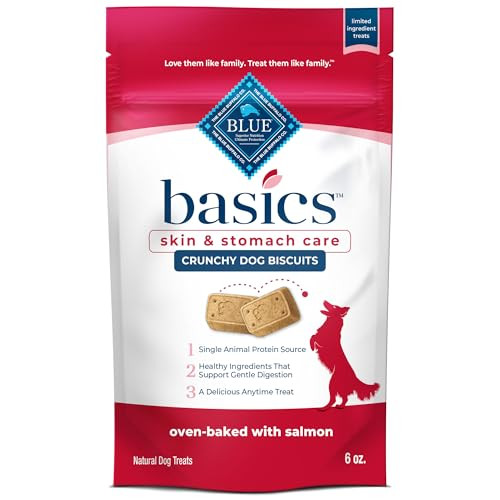Blue Buffalo Basics Skin & Stomach Care Biscuits Crunchy Dog Treats
