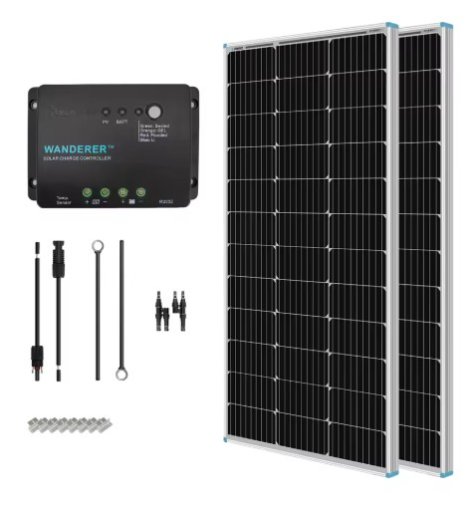 Renogy 200W 12V Solar Panel Kit with Charge Controller