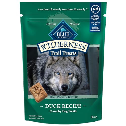 Blue Buffalo Wilderness Trail Treats High Protein Grain Free Dog Biscuits