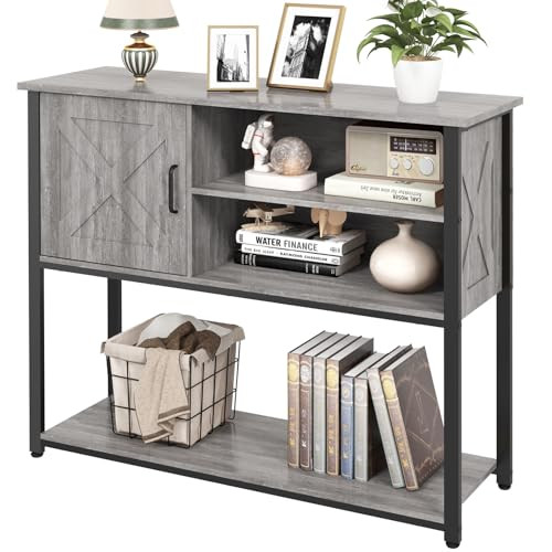 Livofloral Console Table with Storage Shelf