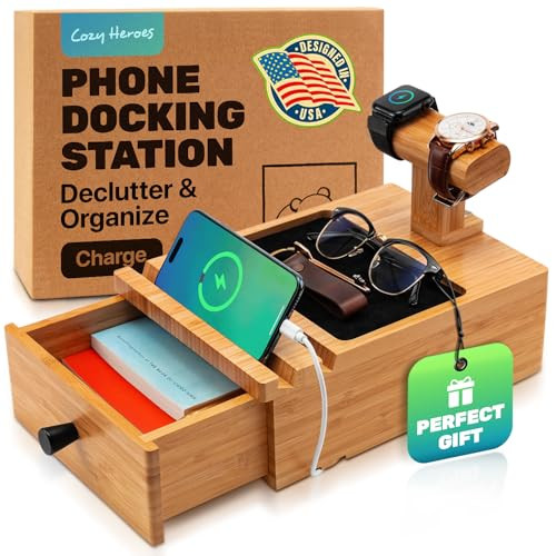 Cozy Heroes Wood Phone Docking Station