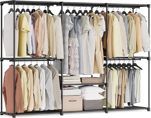SONGMICS Portable Closet Organizer