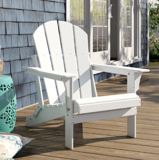 Beachcrest Home Shawnna Foldable Outdoor Adirondack Chair