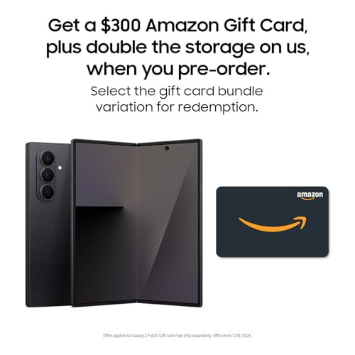 Samsung Galaxy Z Fold7 with Amazon Gift Card and Storage Upgrade