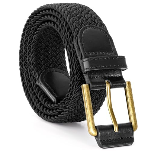SUOSDEY Men Stretch Braided Belt