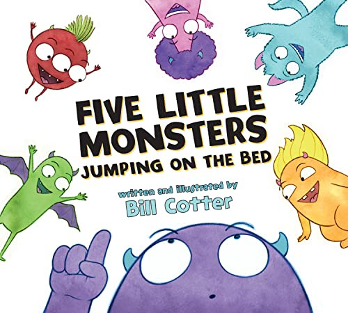 Five Little Monsters Jumping on the Bed Book