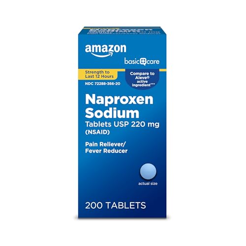 Amazon Basic Care Naproxen Sodium Tablets 200-Count