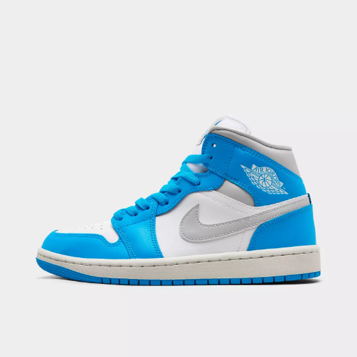 Nike Women's Air Jordan Retro 1 Mid Casual Shoes (Powder Blue - Sizes 5.5 - 8 Only)