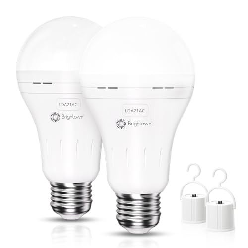 Rechargeable Emergency Light Bulbs (2-Pack)