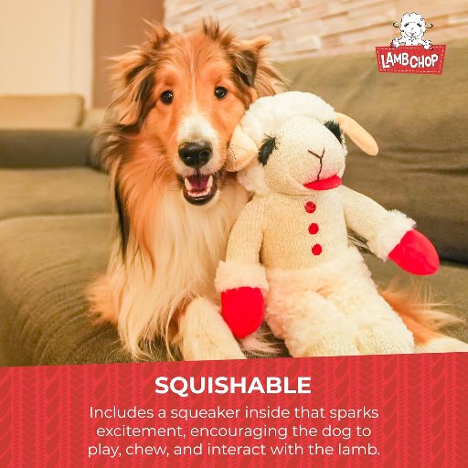 24 Inch Multipet Lamb Chop Plush Dog Toy