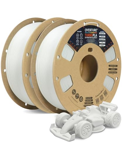 OVERTURE White Turbo PLA Filament Bundle