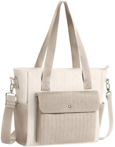 Tote Bag W/Top Zipper Closure