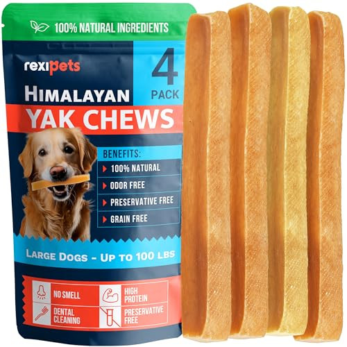 Natural Cheese Himalayan Yak Chews, 4 Pack