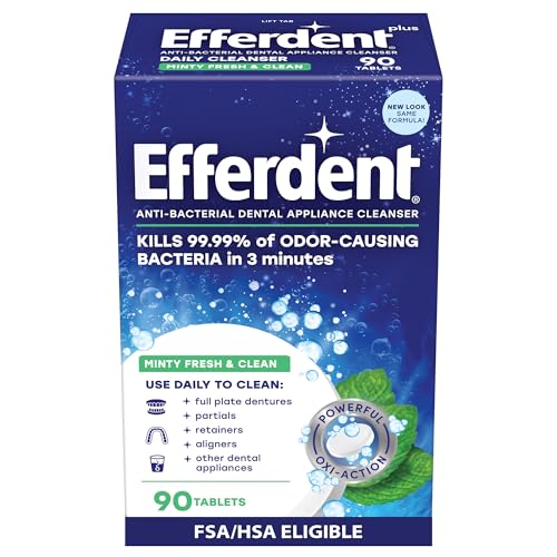 Efferdent Minty Fresh & Clean Denture Cleaner Tablets 90-Count Deal