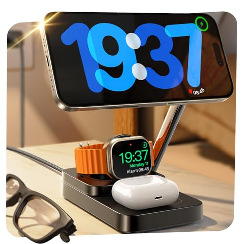 LISEN 3-in-1 MagSafe 15W Charging Station