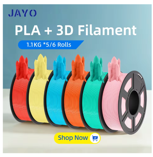 JAYOPLA Filament 5/6 Rolls 1.75MM PLA Plus 3D Printer Filament