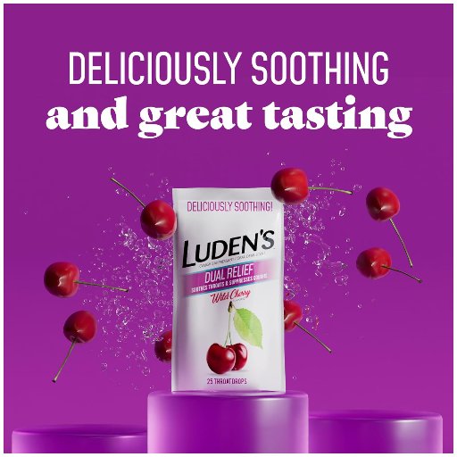 Luden's Wild Cherry Throat Drops 12-Pack