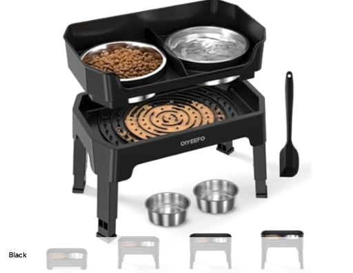 Adjustable Raised Dog Bowl Stand