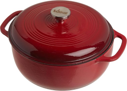 Lodge 6-Qt Enameled Cast Iron Dutch Oven (Island Spice Red)