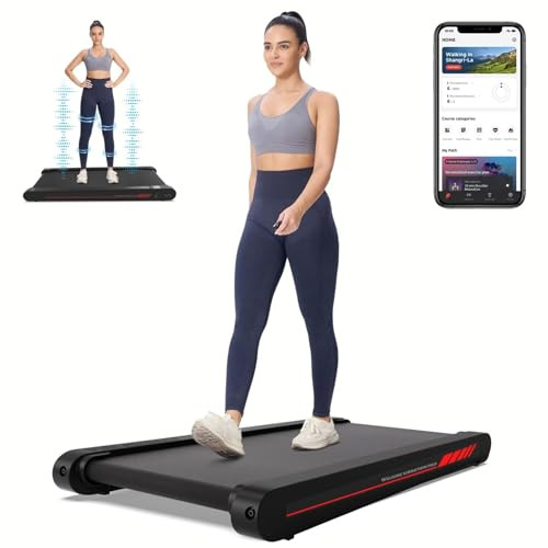 Walking Pad Treadmill with Vibration Plate