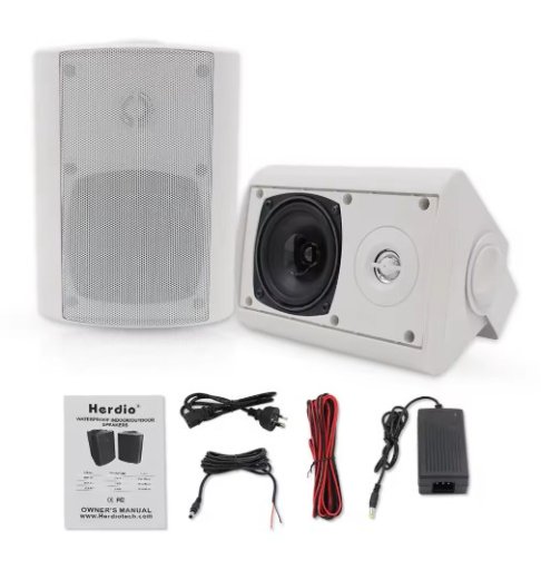 Herdio 4 Inches Outdoor Indoor Bluetooth Speakers