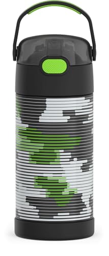 Thermos Funtainer 12-Oz Stainless Steel Water Bottle w/ Straw (Inline Camo) Deal