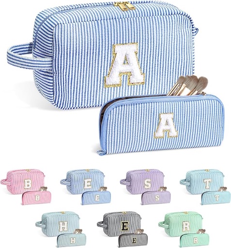 Initial Makeup Bags - 2 Pcs