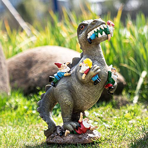 14-inch Dinosaur Gnomes Garden Statues