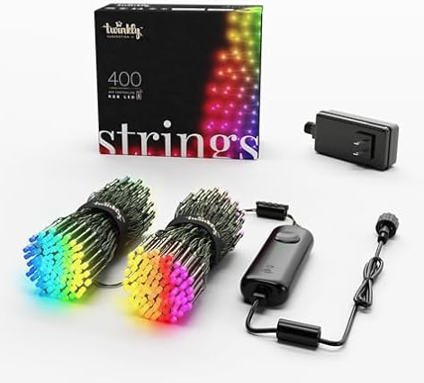Twinkly 400 LED RGB String Lights, 105'