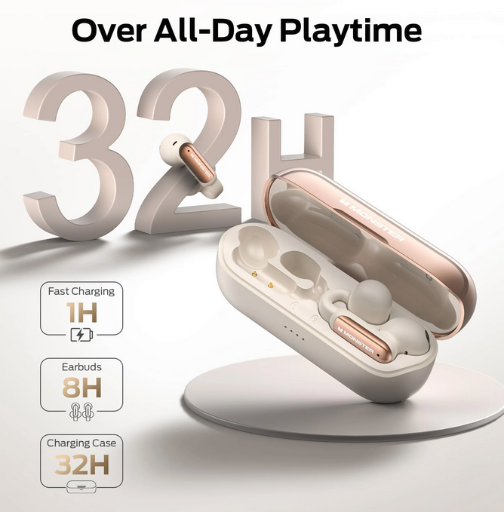 Monster Bluetooth Wireless Earbuds W/Touch Control & 32H Playtime