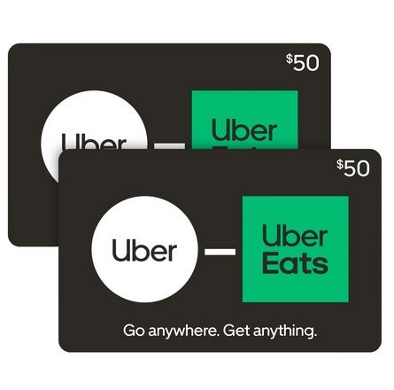 Uber Two $50 eGift Cards for Digital Delivery