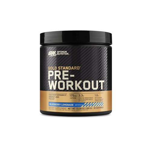 Optimum Nutrition Gold Pre-Workout Blueberry Lemonade Powder, 30 Servings