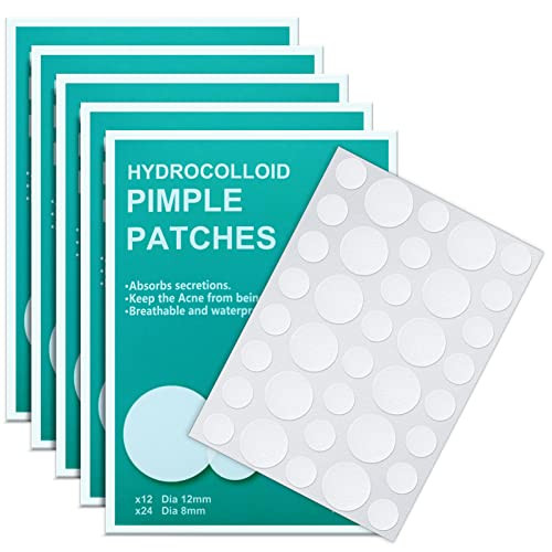180-Count Hydrocolloid Acne Pimple Patches for Face