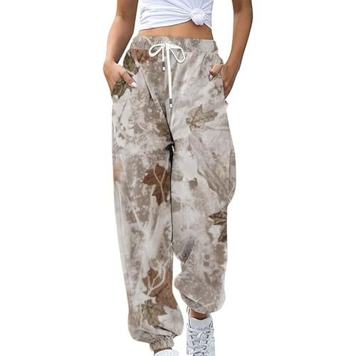Casual High Waisted Camo Pants