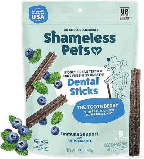 Shameless Pets Dental Stick Dog Treats