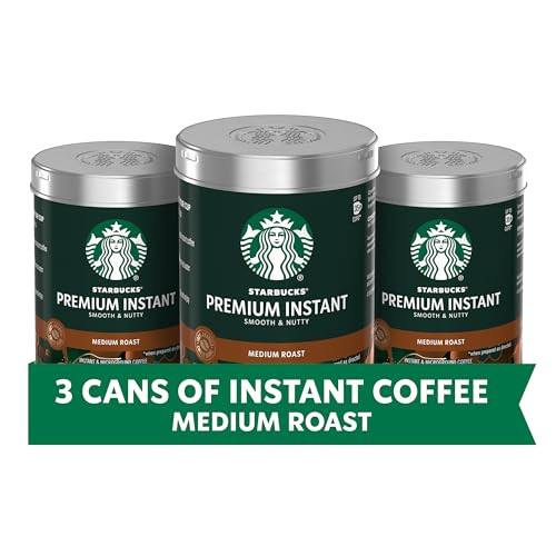 Starbucks Premium Instant Coffee Medium Roast 3 Cans