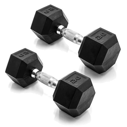 CAP Barbell Coated Dumbbell Weight (20 Lb Pair)