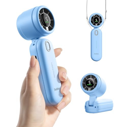Diveblues 2000mAh USB Rechargeable Handheld Turbo Fan