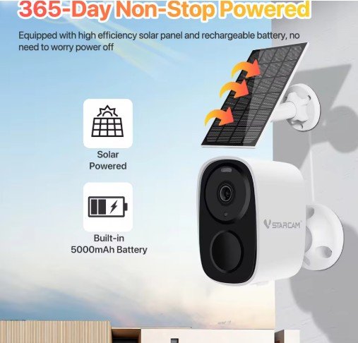 Vstarcam 2K Solar Security Cameras