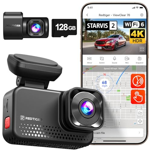 REDTIGER ViewClear 70 4K+2.5K Dash Cam