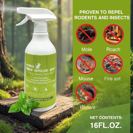 Peppermint Oil Spray for Rodents, 16 Oz.