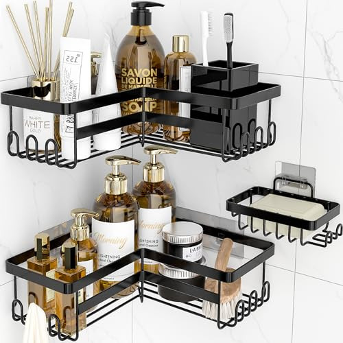 StorageRight Corner Shower Caddy - 3 Pack