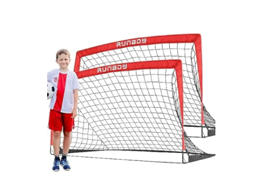 Portable Kids Soccer Goal - 2 Pack